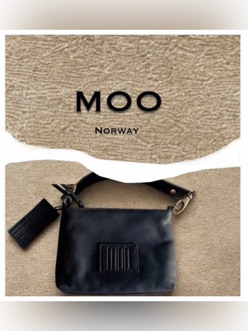 NWT MOO Twinkle Cow Norwegian
Design Small Calfskin Leather Crossbody
